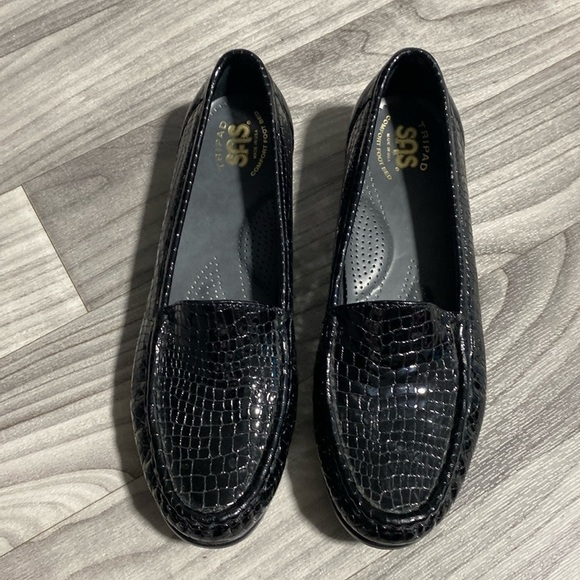 SAS Shoes - SAS Women’s Simplify C Loafer Black Croc 1556-181 Size 8.5M Slip-On Excellen X-6